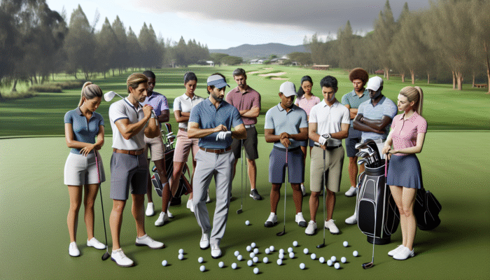 Golfers of all levels receiving personalized lessons at Port Edward Country Club.