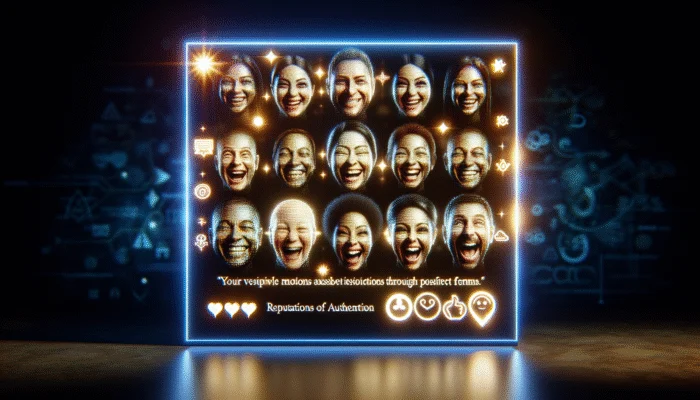 Utilising Customer Testimonials for Local Trust: A vibrant digital display showcasing customer testimonials and the smiles of satisfied clients, bolstering the brand's reputation.