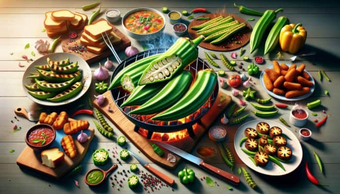 Grilled Okra: Delightful Dish with Smoked Paprika