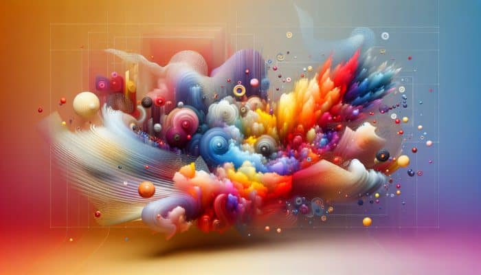 A vibrant painting with seamless colour transitions and soft edges, demonstrating colour blending.